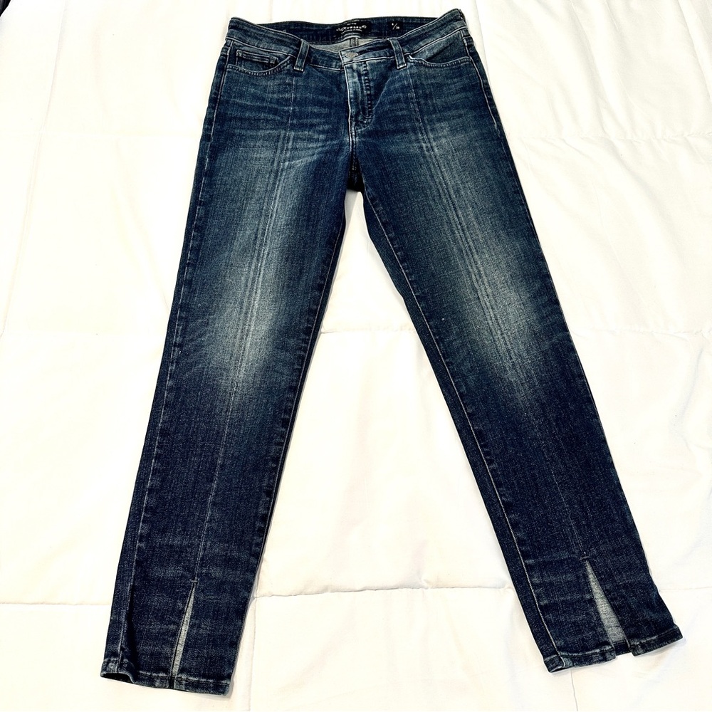Lucky Brand Women's Dark Indigo Slim-Straight Skinny Jeans • 6/28